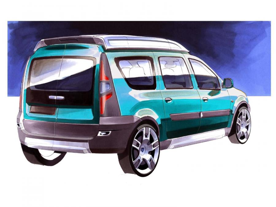 Эскиз Dacia Logan Steppe Concept 2006 года  (фото 16 из 47)